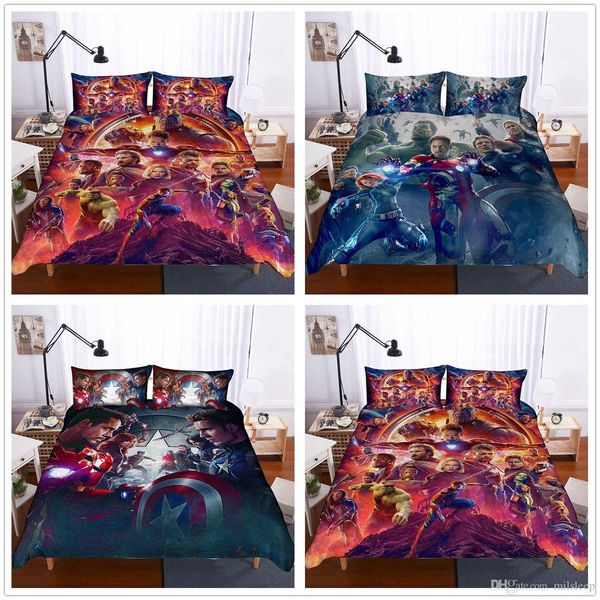 

3d avengers infinity war kids bedding set duvet cover pillowcase