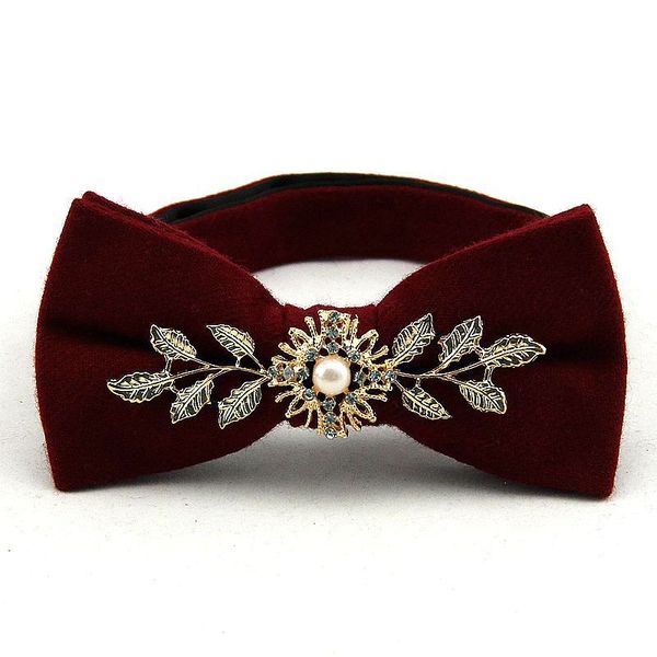 

variety of trendy men's and women's diamond gemstone bow tie bows trendy wool collar, Blue;purple
