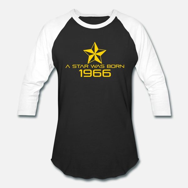 

birthday a star was born 1966 t shirt men designing 100% cotton plus size 3xl novelty fit fashion spring autumn natural shirt, White;black