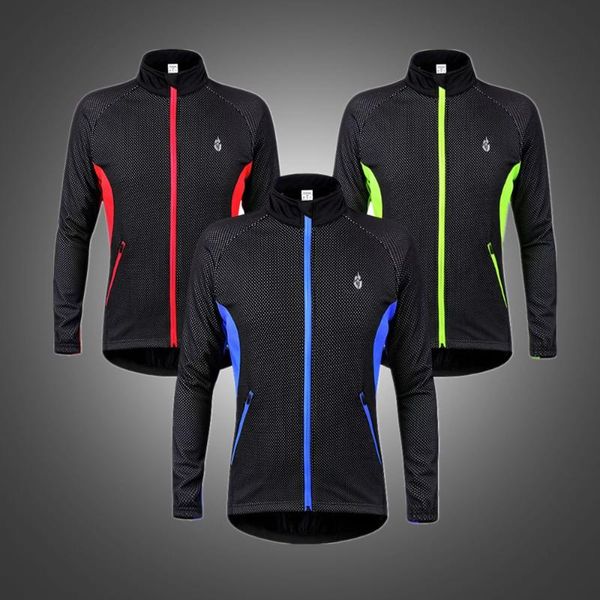 

wosawe теплового руна мужского велоспорт куртка вода дождь репелленты светоотражающего велосипед mtb зима теплой ветровка одежда, Black;red