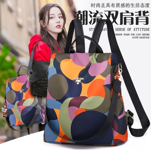 

leather luggage tag custom backpack 2020 new style backpack practical travel large capacity bag casual anti-theft outdoor one product dropsh