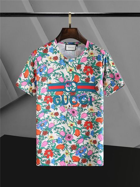 

20ss new designer men's t-shirts, men's italian t-shirts in 2020, through soft cotton, high-quality printed short-sleeved men&#039, White;black