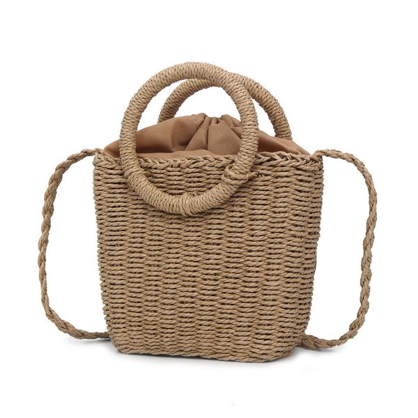 

straw woven bag handmade rattan woven vintage straw rope knitted women crossbody handbag with ring summer beach bag1