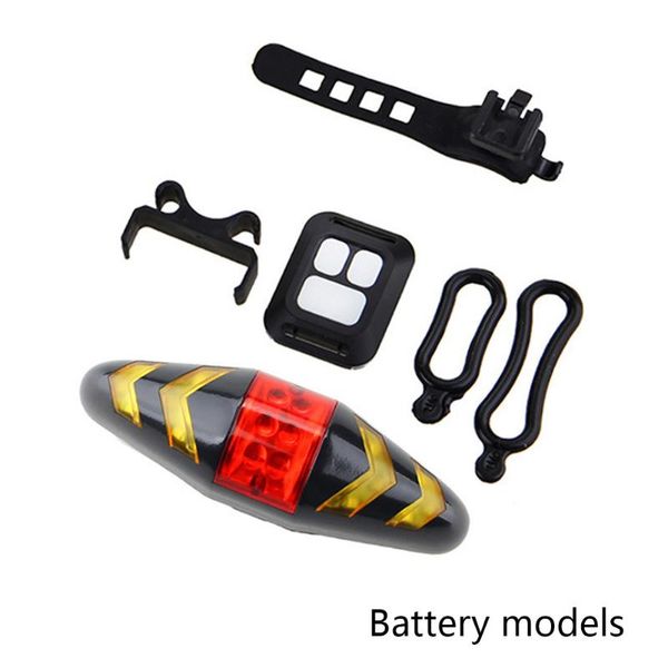 

remote control bicycle tail light wireless turn signals light lamp smd