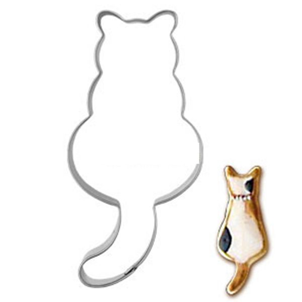 

кондитерские изделия cookie cutter бисквит mold cat форма для выпечки diy нержавеющей стали