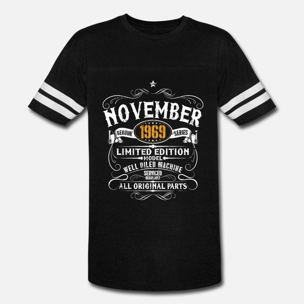 

november 1969 50th birthday vintage funny gift t shirt men print cotton s-xxxl basic solid graphic breathable spring autumn novelty shirt