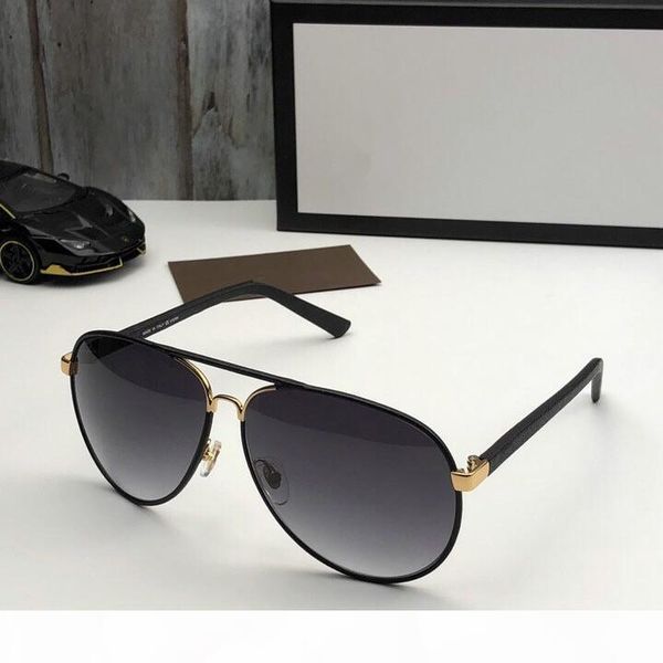 

wholesale fashion designer sunglasses 2887 leather oval frame classic retor style uv 400 outdoor protection eyewear with case, White;black