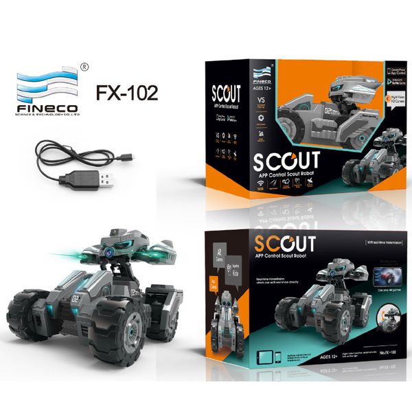 

fineco fx-102 scout app control scout робот автомобиля wifi ar игры mech warrior interactive battle game ночного видения hd камеры автомобил