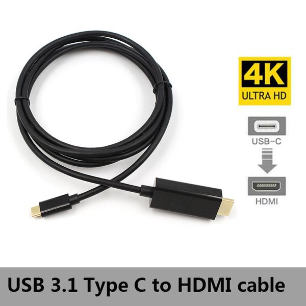 

usb 3.1 type c to hdmi converter 4k*2k 30hz usb c type-c adapter cable for samsung galaxy s8 s9 note 8 macbook