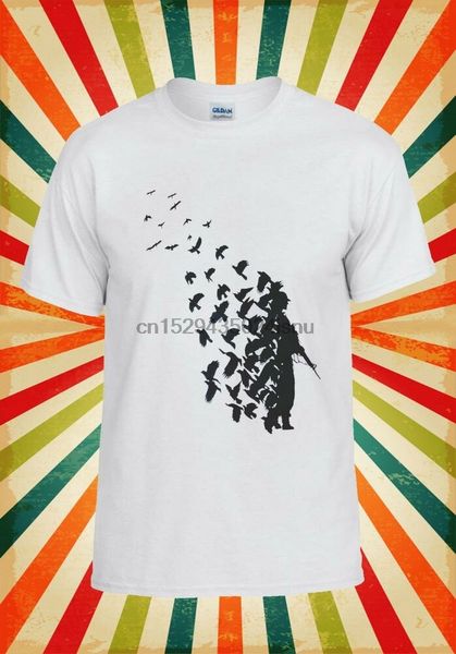 

banksy soldier peace pigeons hipster men women vest tank t shirt 656