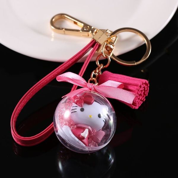 

creative cartoon phone key chain cartoon mobile cute bag car pendant pendant gift mobile phone gift cat small key chain qzkrz, Slivery;golden