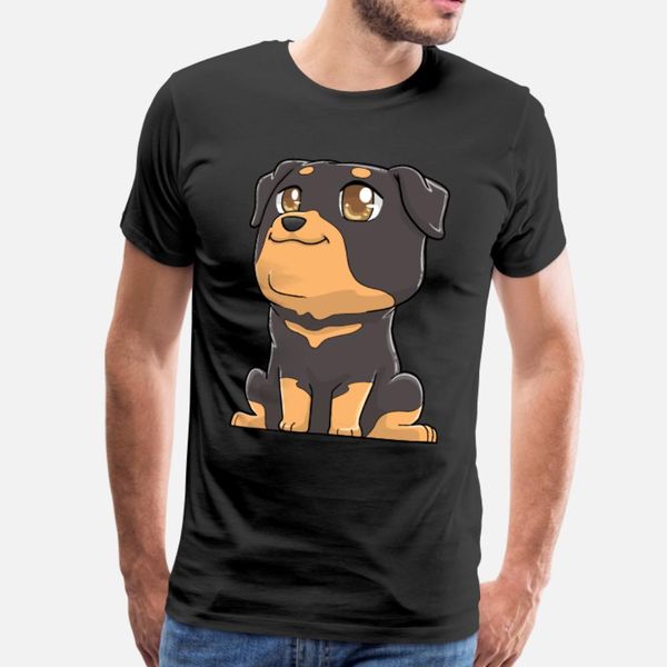 

rottweiler rottie dog kawaii cute t shirt men customized 100% cotton plus size 3xl clothing sunlight comical spring autumn unique shirt