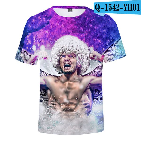 

russia hero supernova khabib nurmagomedov 3d boys girls 3d print shirts harajuku humor kawaii men clothing
