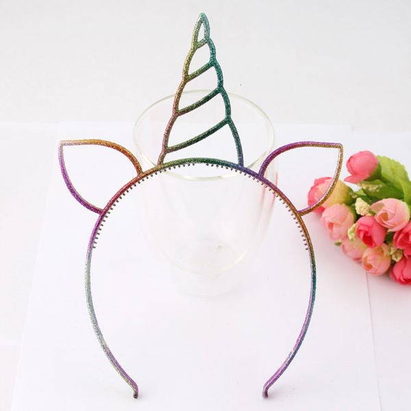 

1pc unicorn head hoop princess birthday party hat cap carnival unicorn band event party supplies hat girls headdress dance party