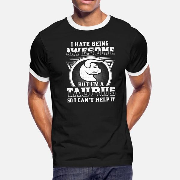 

vintage taurus zodiac symbol design t shirt men designer tee shirt s-xxxl fit graphic humor spring slim shirt