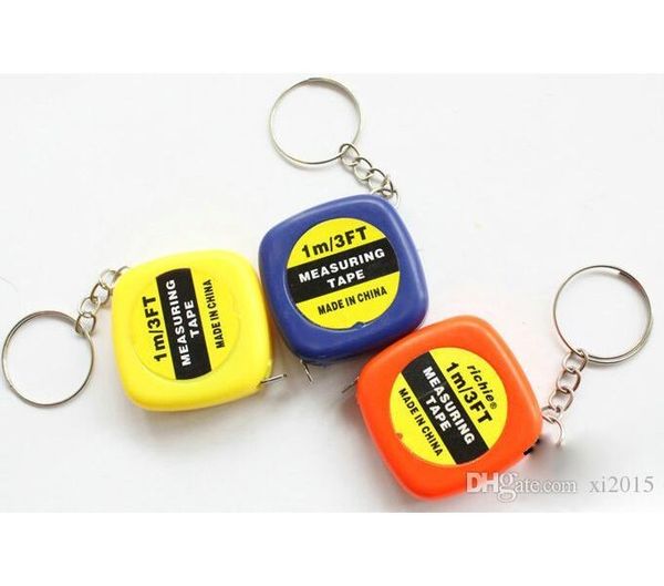 

150pcs small tape measure 1 meter portable mini soft ruler keychain pendant small gifts gift metric inch