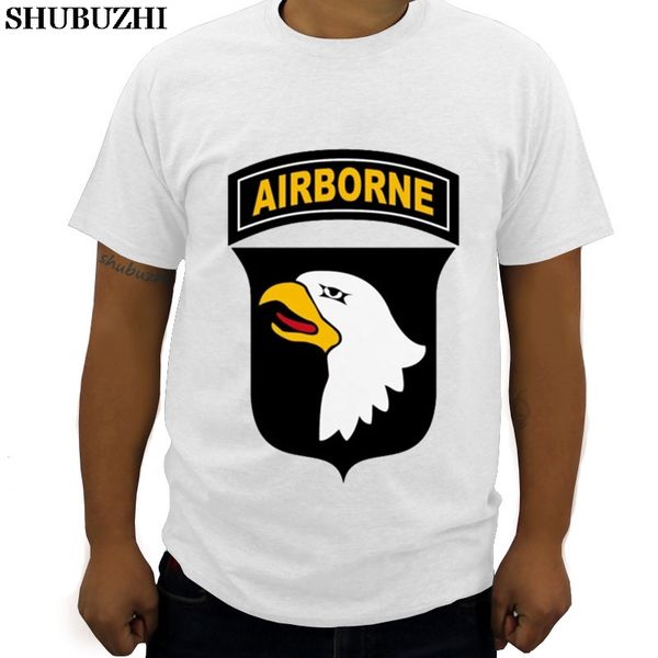 

101st airborne never underestim fitted cotton-poly t-shirt summer luxury shubuzhi brand t-shirt new men 3d tshirt euro size