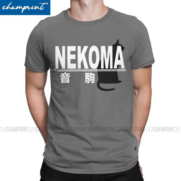 

nekoma high school logo t shirt for men funny t-shirts haikyuu anime volleyball manga tees short sleeve clothing classic