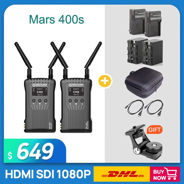 

new hollyland mars 400s 400ft трансмиссия sdi 1080p для dslr camera image photo wireless hd-ресивер передачи видео