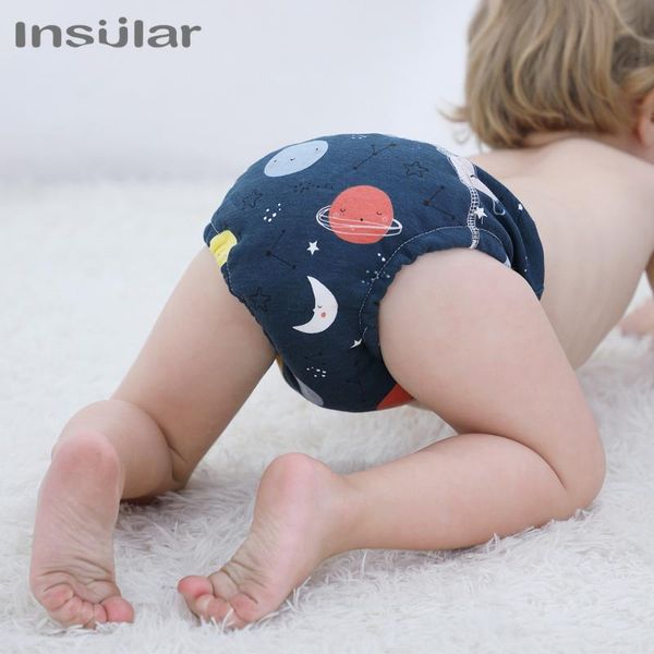 

2020 double gussets baby nappy all-in-two ai2 bamboo charcoal cloth diaper reusable eco-friendly diaper new pocket diaper#g30