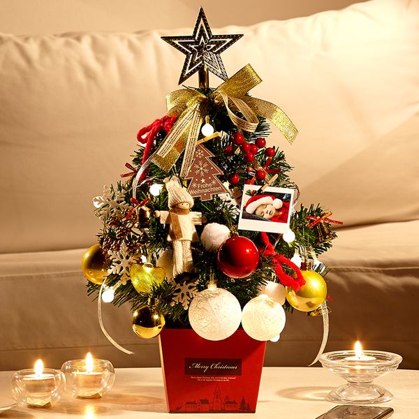 

christmas decorations mini tree diy with decoration led lights for table and desk xmas party eve family kids gift