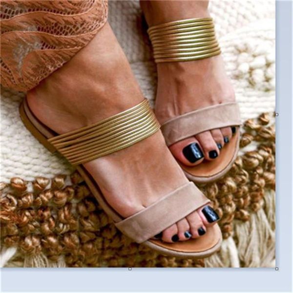 

new women flat sandals summer retro wedges gladiator non-slip slippers flock ladies party office shoes beach sandals, Black