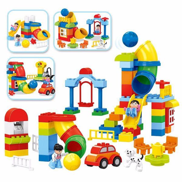 

трубопроводный строительство particle строительство дети аттракционы детский набор блоков игрушки кирпичи 100шт подарки большой развивающие