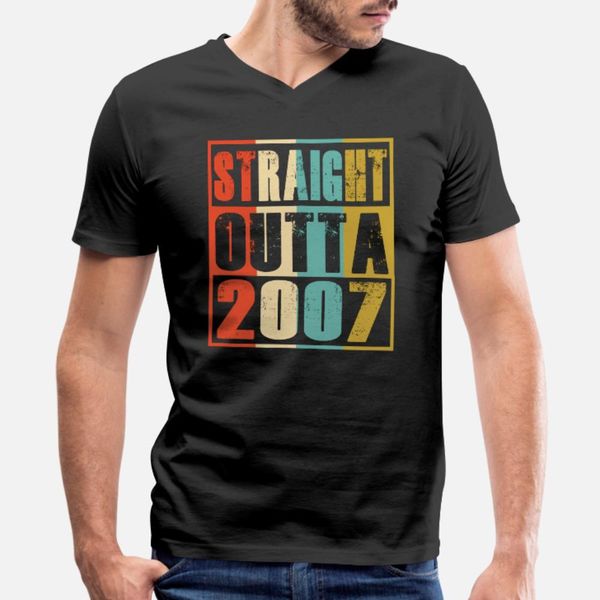 

straight outta 2007 vintage 13 year old birthday g t shirt men customize 100% cotton s-3xl original new fashion spring autumn natural shirt