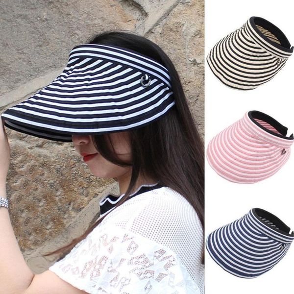 

women sun hats summer outdoor travel protection uv hat visors vacation hats quick-drying beach foldable colors sun stri h2o5, Blue;gray
