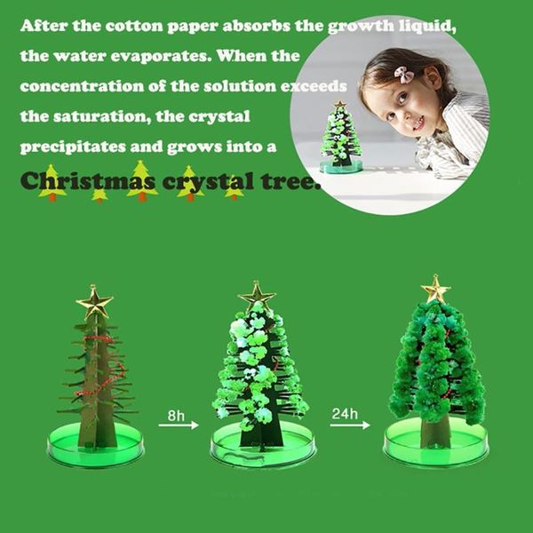 

christmas decorations gift paper tree magic growing toy decoration for children diy ornament boys girls novelty home holiday xmas
