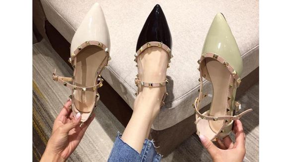 

sandals summer shoes cincise pu women peep toe high tape heels female fashion woman, Black