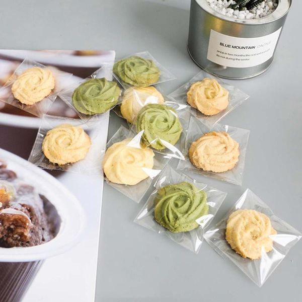 

gift wrap 1000pcs self-adhesive bag resealable cookies jewelry cards sealed transparent plastic packing pouch