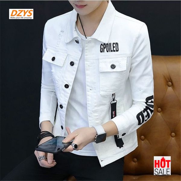 

men's denim jacket 2020 summer autumn new handsome clothes trend men's korean version of the spring dress thin coat, Black