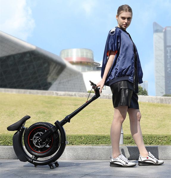 

2020/portable foldable electric bicycle 36v 14 inch 350w lg li-ion battery brushless waterproof e-bicycle, Silver;blue