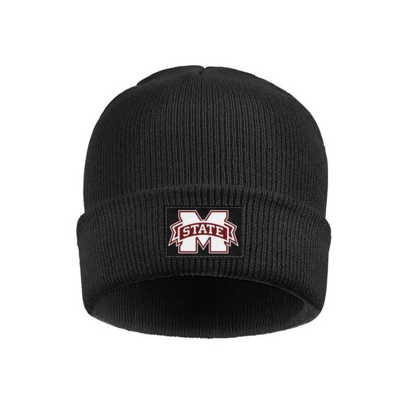 

fashion mississippi state bulldogs football white slouchy beanie hats styles football logo flag distressed logo 3d effect gray lack core, Blue;gray