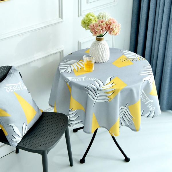

nordic geometric polyester waterproof round tablecloth kitchen tablecloths dining table cloth home table cover for parties