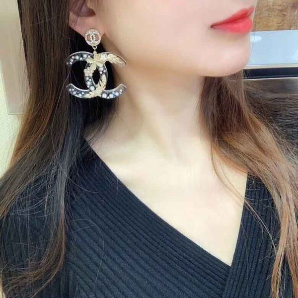 

2020 acrylic pendant earring for women wedding jewelry gift and gold decorate ps4217, Golden