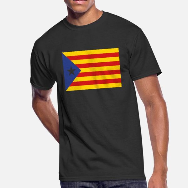 

catalunya флаг t shirt men подарков tee shirt s-xxxl урожай подарков аутентичные лето отдых
