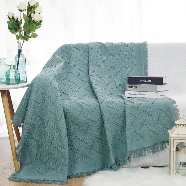 

nordic cotton throw blanket for sofa airplanetravel blanket for bed living room tapestry floor carpet bedding bedspread