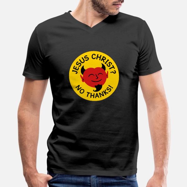 

satan no jesus christ t shirt men designing short sleeve s-xxxl outfit anti-wrinkle comical spring autumn pictures shirt