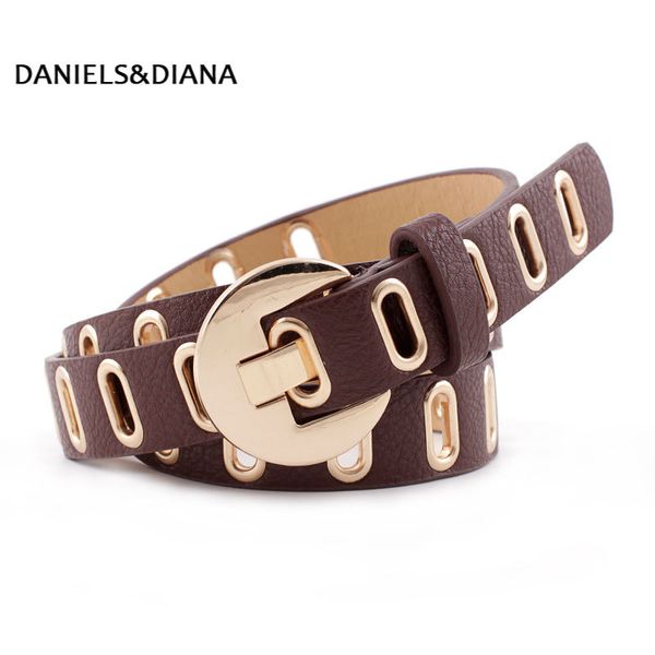 

men casual pin buckle belt youth retro cross hole belt body strap good quality male vantage belts for jeans ceinture homme, Black;brown