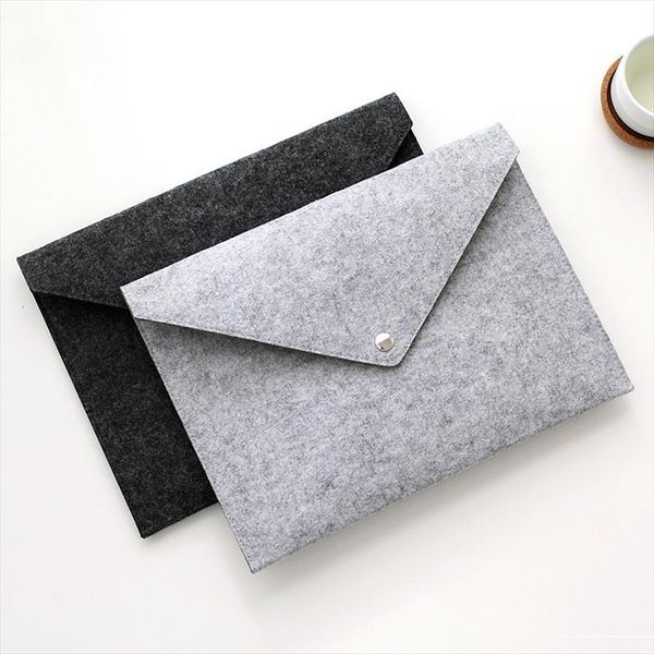 

1pc a4 big capacity file folders felt bags business briefcases for school supplies products tablet organizer document cases gift