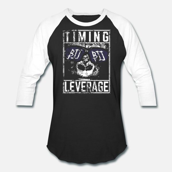 

brazilian jiu jitsu bjj timing leverage gorilla t shirt men design 100% cotton euro size s-3xl fit loose authentic letter shirt