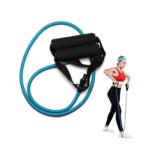 

resistance bands with handles yoga pull rope elastic fitness exercise tube band for indoor home workouts strength training