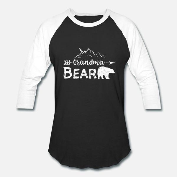 

032 camping grandma bear matching family g t shirt men print short sleeve crew neck standard fit comical spring original shirt