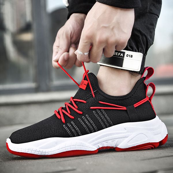 

2020 spring new style men's sporty shoes running shoes athletic woven breathable versitile fashion men's fashion