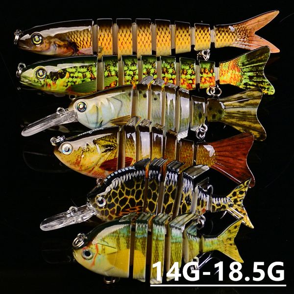 

mixed 6 models 14g-18.5g multi-section fishing hooks fishhooks 8/6# hook plastic hard baits & lures pesca fishing tackle accessories