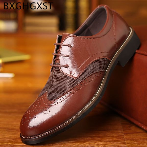 

brogue shoes men formal italian designer shoes men 2020 plus size dress 48 brown dress coiffeur luxury chaussure homme, Black