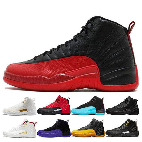 

12 12s flu game dark concord white men баскетбол обувь 12s камень синий университет золотой reverse плей колледжа вмс тренер кроссовки