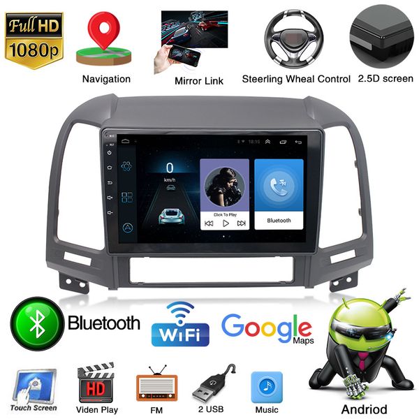 

android car auto video gps player capacitive full touch screen wifi usb bluetooth car radio stereo android for hyundai ix45 2006-2012